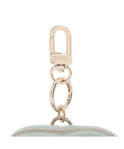 Guess（ゲス）の「HEART Pouch Keychain ミニポーチ  （コインケース・レディース・オフホワイト/ブラック/グリーン/イエロー・ONE SIZE）」の7枚目の写真