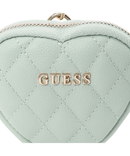 Guess（ゲス）の「HEART Pouch Keychain ミニポーチ  （コインケース・レディース・オフホワイト/ブラック/グリーン/イエロー・ONE SIZE）」の8枚目の写真