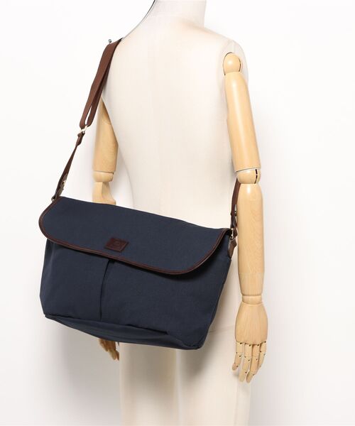 GLENROYAL（グレンロイヤル）の「【GLENROYAL / グレンロイヤル】2ポケットショルダーバッグ(コットンナイロン) 全2色（ショルダーバッグ・メンズ・ブラック/ネイビー・00）」の10枚目の写真