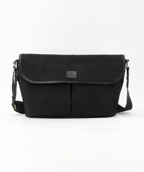 GLENROYAL（グレンロイヤル）の「【GLENROYAL / グレンロイヤル】2ポケットショルダーバッグ(コットンナイロン) 全2色（ショルダーバッグ・メンズ・ブラック/ネイビー・00）」の2枚目の写真