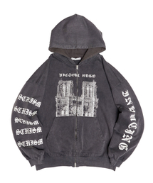 SCHISM INDUCING（スキズムインデューシング）の「NOTRE DAME ZIP HOODIE CHARCOAL（パーカー）」