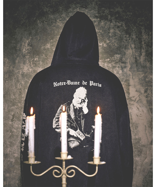 SCHISM INDUCING(スキズムインデューシング)の「NOTRE DAME ZIP HOODIE CHARCOAL(パーカー・レディース・その他・MEDIUM/LARGE)」の16枚目の写真