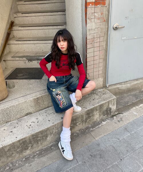 MAINBOOTH（メインブース）の「[アトム] マハ5デニムショーツ（インディゴ）（その他パンツ・レディース・その他・1/2/3）」の6枚目の写真