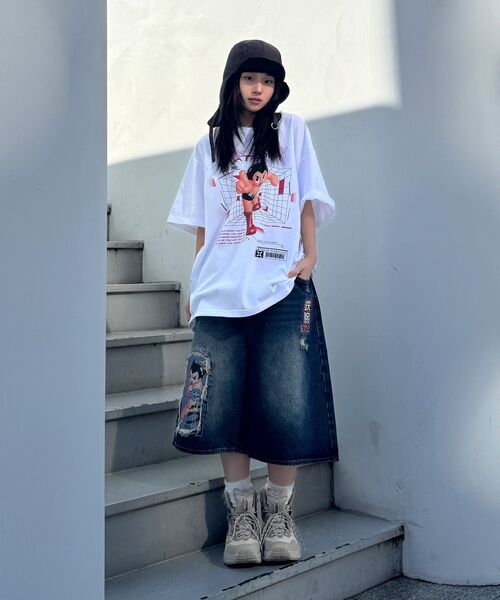 MAINBOOTH（メインブース）の「[アトム] マハ5デニムショーツ（インディゴ）（その他パンツ・レディース・その他・1/2/3）」の2枚目の写真