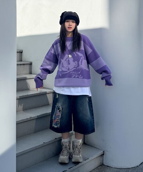 MAINBOOTH（メインブース）の「[アトム] マハ5デニムショーツ（インディゴ）（その他パンツ・レディース・その他・1/2/3）」の4枚目の写真