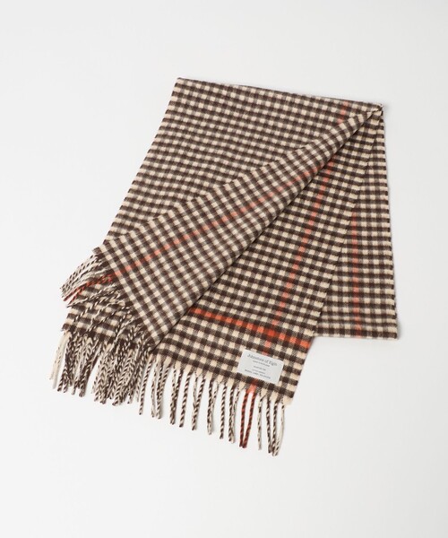 Johnstons of Elgin(ジョンストンズオブエルガン)の「【別注】<Johnstons of Elgin>GLR ウールカシミヤ マフラー(マフラー・メンズ・グレー系/ベージュ/ダークグレー/ダークブラウン・FREE)」の5枚目の写真