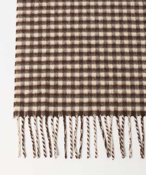 Johnstons of Elgin(ジョンストンズオブエルガン)の「【別注】<Johnstons of Elgin>GLR ウールカシミヤ マフラー(マフラー・メンズ・グレー系/ベージュ/ダークグレー/ダークブラウン・FREE)」の12枚目の写真