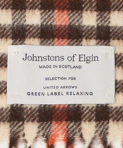 Johnstons of Elgin(ジョンストンズオブエルガン)の「【別注】<Johnstons of Elgin>GLR ウールカシミヤ マフラー(マフラー・メンズ・グレー系/ベージュ/ダークグレー/ダークブラウン・FREE)」の14枚目の写真