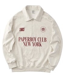 PAPERBOY（ペーパーボーイ）の「スポーツクラブ ハーフジップ - オートミール（その他トップス）」