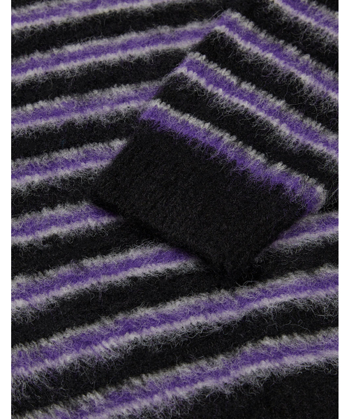 MMLG（エムエムエルジー）の「[Mmlg] HAIRLY STRIPE KNIT (PURPLE)（ニット/セーター・レディース・その他・SMALL/MEDIUM/LARGE/X-LARGE）」の5枚目の写真