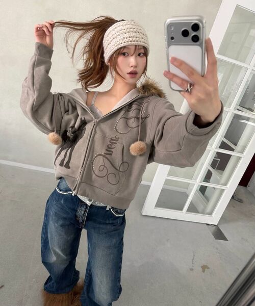 LARTIGENT(ラーティゼン)の「L21 SNOW FUR HOOD ZIP-UP(BEIGE)(パーカー・レディース・その他・FREE)」の18枚目の写真
