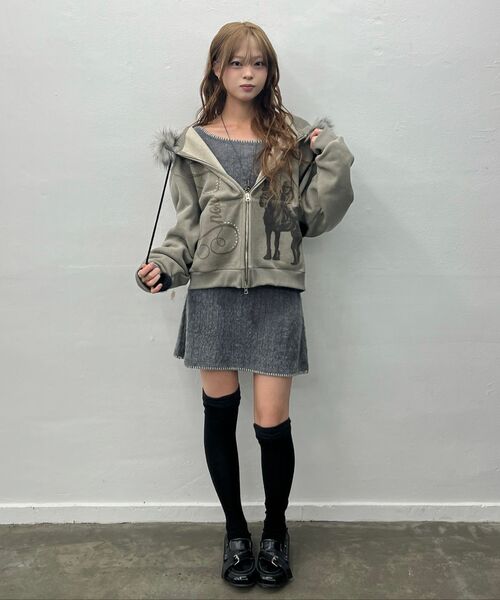 LARTIGENT(ラーティゼン)の「L21 SNOW FUR HOOD ZIP-UP(BEIGE)(パーカー・レディース・その他・FREE)」の21枚目の写真