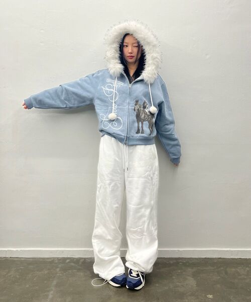 LARTIGENT(ラーティゼン)の「L21 SNOW FUR HOOD ZIP-UP(BEIGE)(パーカー・レディース・その他・FREE)」の8枚目の写真
