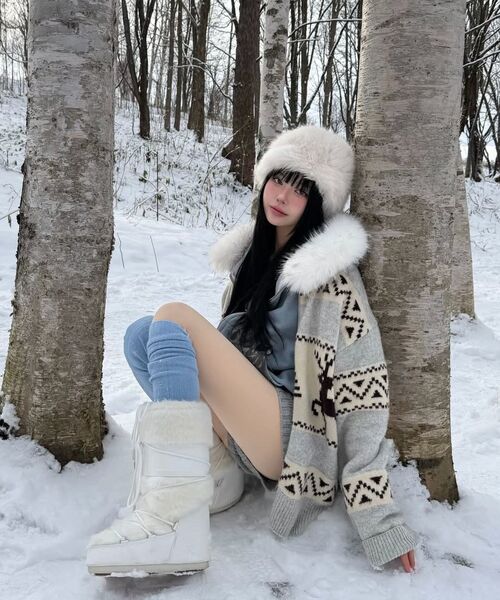 LARTIGENT(ラーティゼン)の「L21 SNOW FUR HOOD ZIP-UP(BEIGE)(パーカー・レディース・その他・FREE)」の10枚目の写真