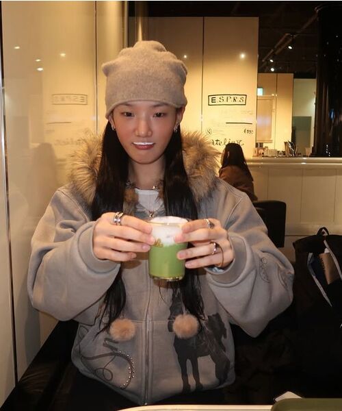 LARTIGENT(ラーティゼン)の「L21 SNOW FUR HOOD ZIP-UP(BEIGE)(パーカー・レディース・その他・FREE)」の11枚目の写真