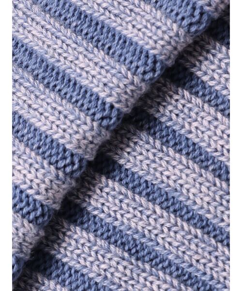 MURUA（ムルーア）の「ブリーチVネッククロップドニット（ニット/セーター・レディース・ブラック/ブルー/ベージュ・FREE）」の4枚目の写真