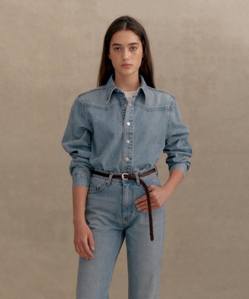 PVIL Classic Denim Shirts-Blue