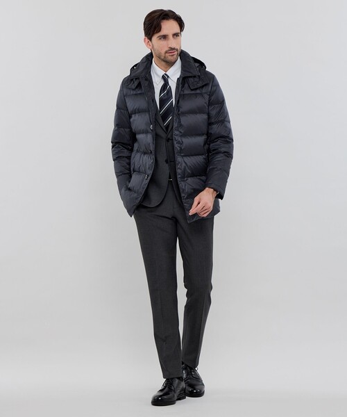MACKINTOSH LONDON(マッキントッシュ ロンドン)の「【WEB・一部店舗限定】【ELINGTON】シンセティックフーデッドダウンアウター(ダウンジャケット/コート・メンズ・ネイビー/ベージュ系その他7・38/40/42)」の15枚目の写真