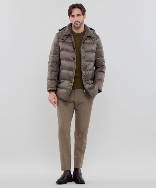 MACKINTOSH LONDON(マッキントッシュ ロンドン)の「【WEB・一部店舗限定】【ELINGTON】シンセティックフーデッドダウンアウター(ダウンジャケット/コート・メンズ・ネイビー/ベージュ系その他7・38/40/42)」の14枚目の写真