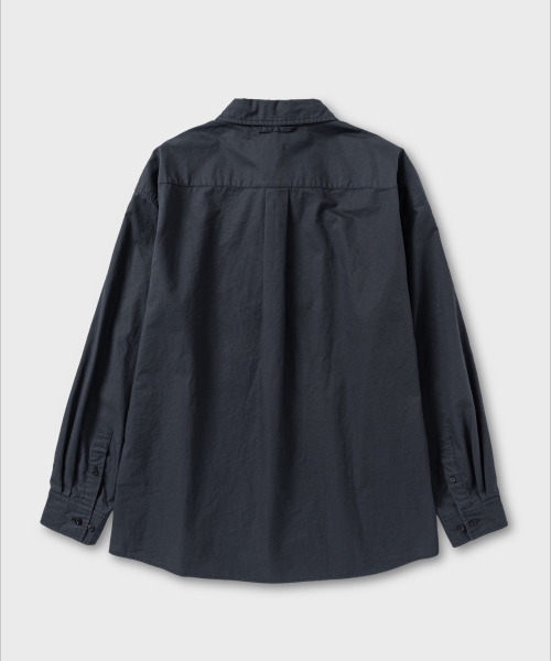 NONBLANK（ノンブランク）の「コットンドリルLSシャツ_ダークネイビー（シャツ/ブラウス・メンズ・ダークネイビー・MEDIUM/LARGE/X-LARGE）」の3枚目の写真