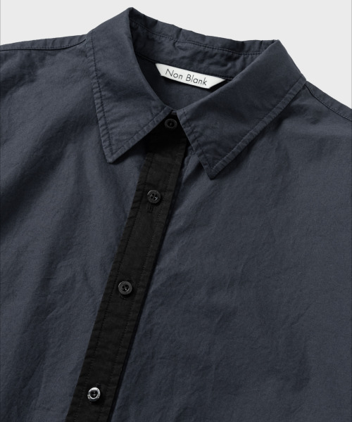NONBLANK（ノンブランク）の「コットンドリルLSシャツ_ダークネイビー（シャツ/ブラウス・メンズ・ダークネイビー・MEDIUM/LARGE/X-LARGE）」の6枚目の写真