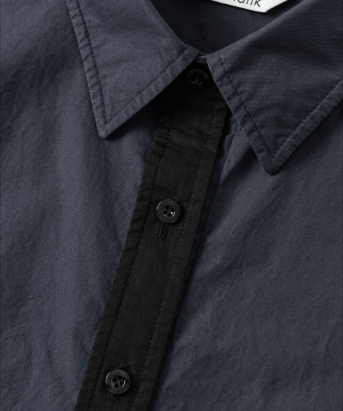 NONBLANK（ノンブランク）の「コットンドリルLSシャツ_ダークネイビー（シャツ/ブラウス・メンズ・ダークネイビー・MEDIUM/LARGE/X-LARGE）」の7枚目の写真
