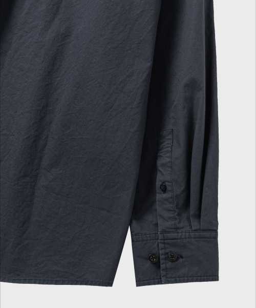 NONBLANK（ノンブランク）の「コットンドリルLSシャツ_ダークネイビー（シャツ/ブラウス・メンズ・ダークネイビー・MEDIUM/LARGE/X-LARGE）」の10枚目の写真