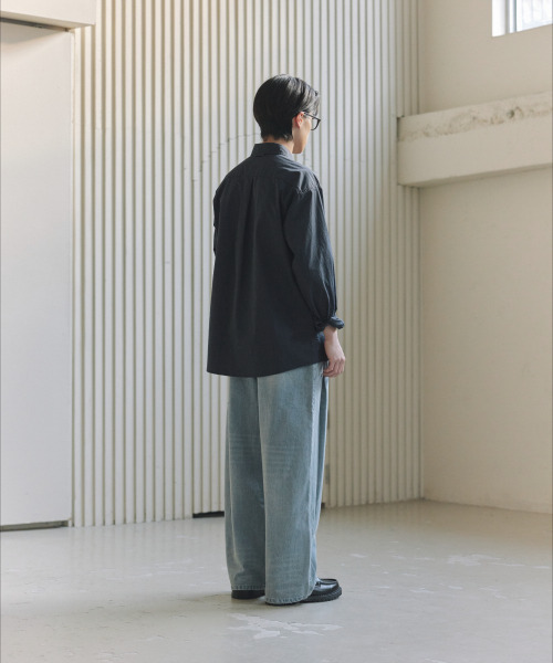 NONBLANK（ノンブランク）の「コットンドリルLSシャツ_ダークネイビー（シャツ/ブラウス・メンズ・ダークネイビー・MEDIUM/LARGE/X-LARGE）」の15枚目の写真