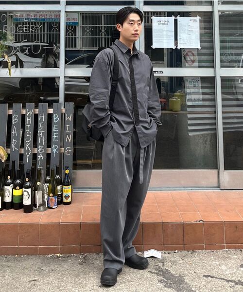NONBLANK（ノンブランク）の「コットンドリルLSシャツ_ダークネイビー（シャツ/ブラウス・メンズ・ダークネイビー・MEDIUM/LARGE/X-LARGE）」の17枚目の写真