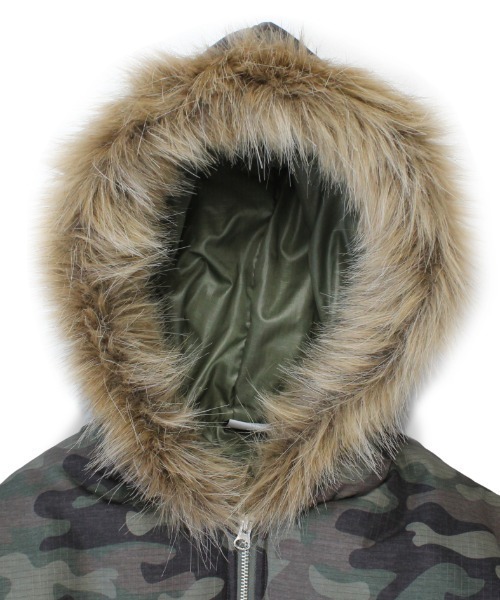 A'GEM/9 × .kom 『KEYMISERY/キーミザリー』Cropped Fur Hood MA-1