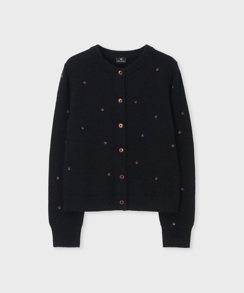 ウィメンズ ホースシュー ビーズ カーディガン / 165501 KN410