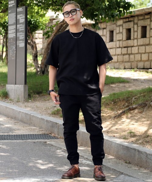 SAINTCREW(セントクルー)の「セミスリムフィット切り替えジョガーパンツ CS-301J ブラック(スウェットパンツ・メンズ・その他・LARGE/MEDIUM/SMALL/X-LARGE)」の8枚目の写真