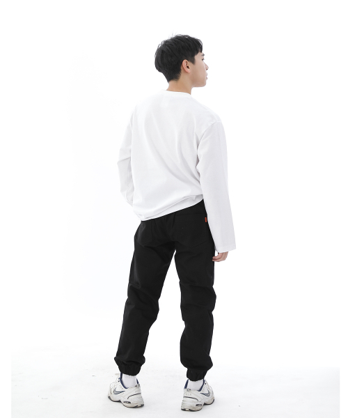 SAINTCREW(セントクルー)の「セミスリムフィット切り替えジョガーパンツ CS-301J ブラック(スウェットパンツ・メンズ・その他・LARGE/MEDIUM/SMALL/X-LARGE)」の2枚目の写真