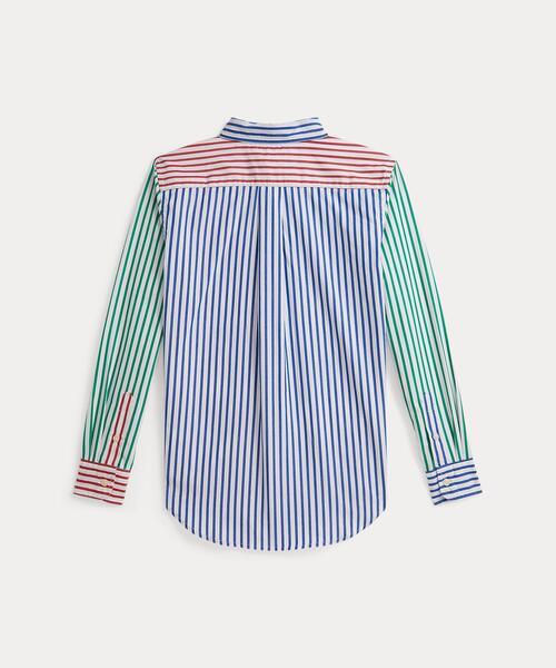 POLO RALPH LAUREN CHILDRENSWEAR(ポロ ラルフ ローレン チルドレンズウェア)の「ストライプド コットン ポプリン ファン シャツ(シャツ/ブラウス・キッズ・マルチ・L/XL/M/S)」の4枚目の写真