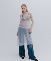 MAIS（マイス）の「SEE-THROUGH SLIP DRESS / WHITE（ワンピース）」