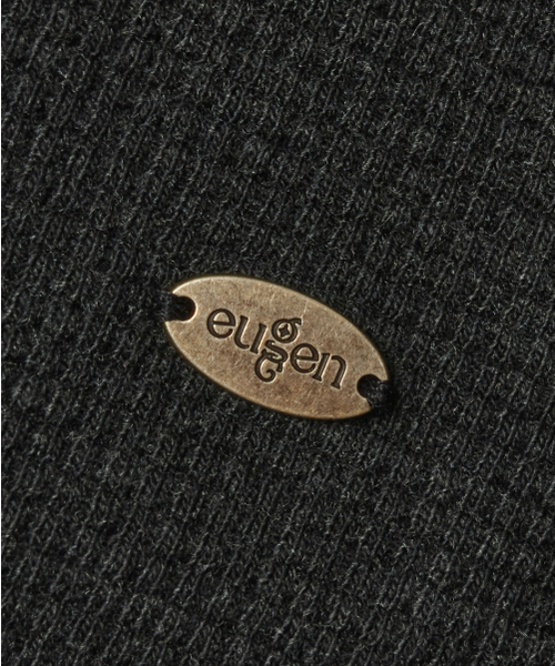 EUGGEN(ユジェン)の「ワッフルヘンリーネックショートスリーブTシャツ_ピグメントチャコール(Tシャツ/カットソー・レディース・その他・SMALL/MEDIUM)」の6枚目の写真