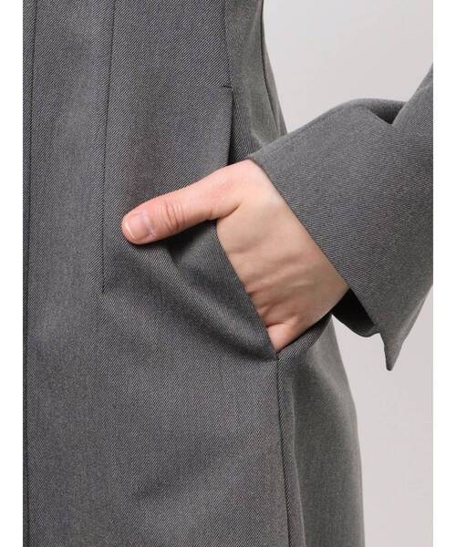 MERCURYDUO（マーキュリーデュオ）の「フィットアンドフレアジャケットミニロンパース（つなぎ/オールインワン・レディース・チャコールグレー/アイボリー・MEDIUM/SMALL）」の19枚目の写真