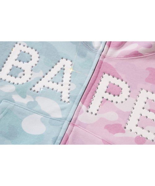 CRYSTAL LOGO PASTEL COLOR CAMO HALF FULL ZIP HOODIE（パーカー）｜A
