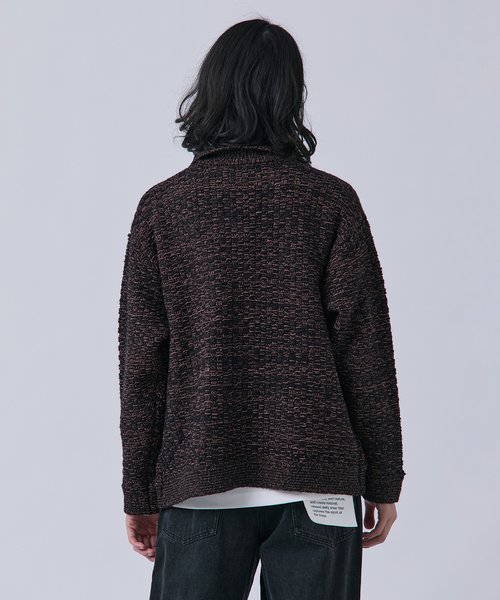 B.C STOCK（ベーセーストック）の「ツイードモール ヘビーカーディガン（カーディガン/ボレロ・メンズ・ネイビー/ブラウン/アイボリー・MEDIUM/LARGE）」の11枚目の写真