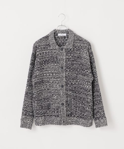 B.C STOCK（ベーセーストック）の「ツイードモール ヘビーカーディガン（カーディガン/ボレロ・メンズ・ネイビー/ブラウン/アイボリー・MEDIUM/LARGE）」の16枚目の写真