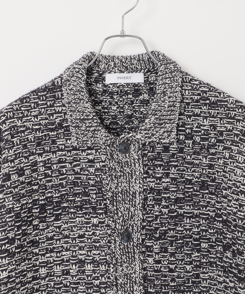 B.C STOCK（ベーセーストック）の「ツイードモール ヘビーカーディガン（カーディガン/ボレロ・メンズ・ネイビー/ブラウン/アイボリー・MEDIUM/LARGE）」の17枚目の写真