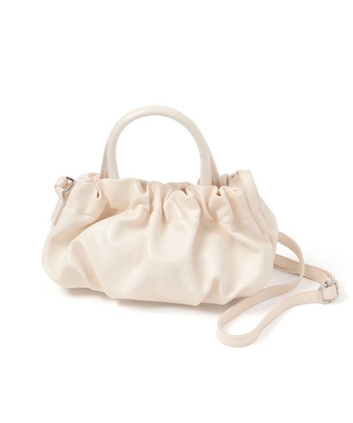 studio CLIP(スタディオクリップ)の「ギャザーハンドルミニショルダーバッグ(ショルダーバッグ・レディース・アイボリー/ブラック/ブラウン/オレンジ・FREE)」の10枚目の写真