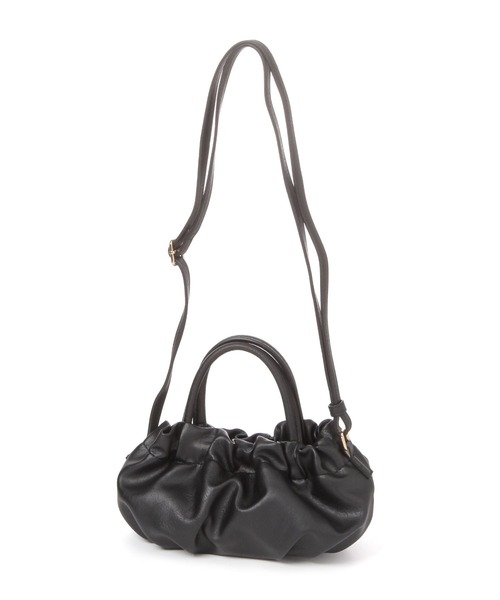 studio CLIP(スタディオクリップ)の「ギャザーハンドルミニショルダーバッグ(ショルダーバッグ・レディース・アイボリー/ブラック/ブラウン/オレンジ・FREE)」の13枚目の写真