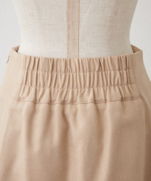 continuer de NICE CLAUP（コンティニューデナイスクラップ）の「【華奢見えシルエット】ハイウエスト裾チラリミニスカート（スカート・レディース・その他1/その他2/ベージュ・FREE）」の5枚目の写真