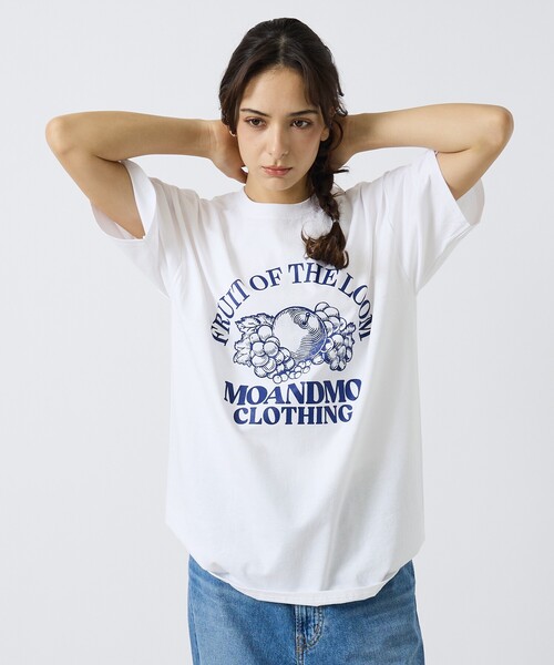 FRUIT OF THE LOOM（フルーツオブザルーム）の「【MOANDMO CLOHING × FRUIT OF THE LOOM】限定コラボレーションTシャツ/ユニセックス（Tシャツ/カットソー・メンズ・ネイビー/ホワイト/ブラック・M/L/XL）」の12枚目の写真