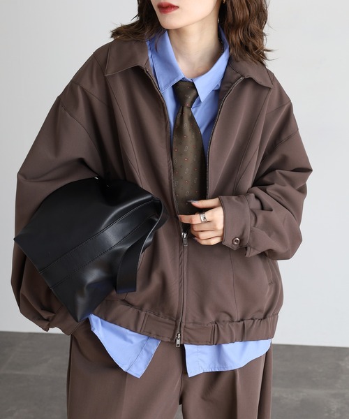 SUGGESTION(サジェッション)の「SUGGESTION ZIPUPブルゾン(ブルゾン・メンズ・ブラック系/ブラウン/ブラック/ブルー・M/L)」の1枚目の写真