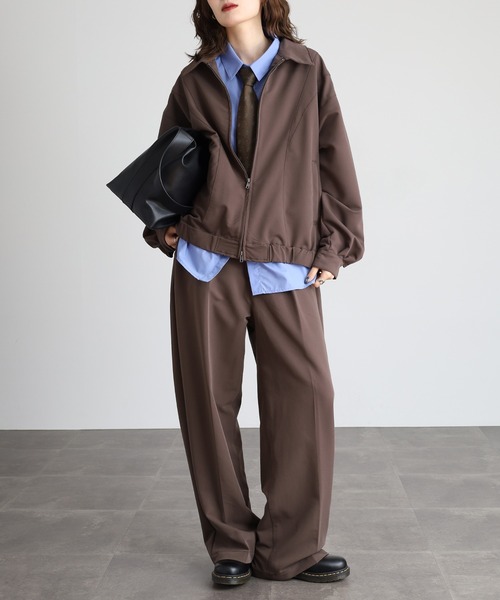 SUGGESTION(サジェッション)の「SUGGESTION ZIPUPブルゾン(ブルゾン・メンズ・ブラック系/ブラウン/ブラック/ブルー・M/L)」の10枚目の写真