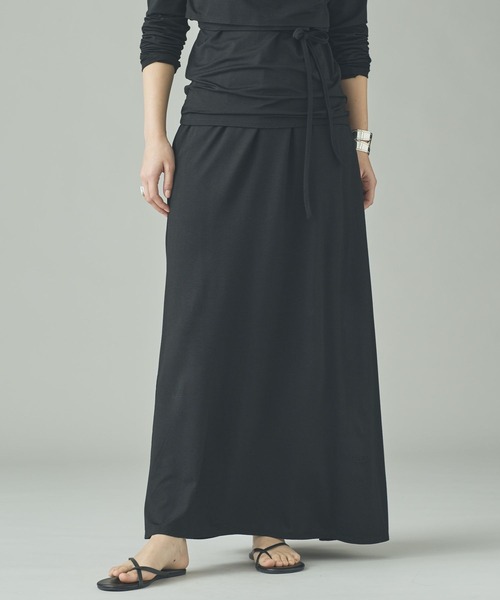 Curensology（カレンソロジー）の「Curensology(カレンソロジー)/ベアテンジクフレアスカート（スカート・レディース・ブラック/モカ・FREE）」の9枚目の写真