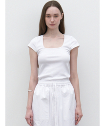 U-neck top (white)