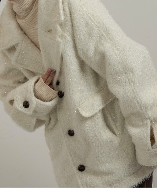 ジャケット・アウター lawgy shaggy accent button jacket coat VICHYIE Womens Petie Corduroy Shacket Blouses Lapel Button Down